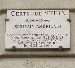 Plaque_Gertrude_Stein_27_rue_de_Fleurus_Paris_6-1